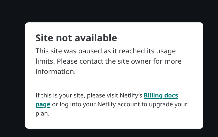 Website Not Available